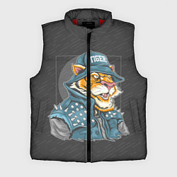 Мужской жилет Крутой тигр cool tiger, цвет: 3D-красный