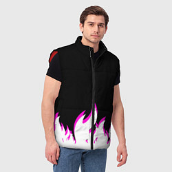 Мужской жилет Розовое Пламя, цвет: 3D-красный — фото 2