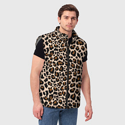 Мужской жилет Леопардовые Пятна, цвет: 3D-светло-серый — фото 2