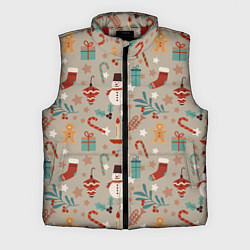 Мужской жилет Новый Год 2О22, цвет: 3D-красный