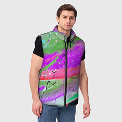 Мужской жилет Красочный взрыв, цвет: 3D-черный — фото 2