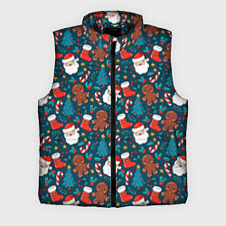 Мужской жилет ПОКРЫТО НОВЫМ ГОДОМ!, цвет: 3D-черный