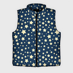 Мужской жилет Желтые звездочки, цвет: 3D-черный