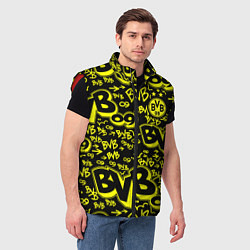 Мужской жилет BVB 09 - BORUSSIA Боруссия Дортмунд, цвет: 3D-красный — фото 2