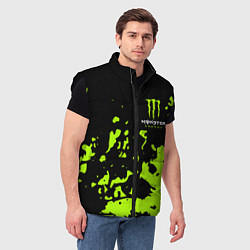Мужской жилет Monster Energy green, цвет: 3D-черный — фото 2