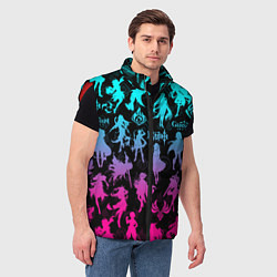 Мужской жилет ГЕНШИН ИМПАКТ НЕОН ПЕРСОНАЖИ ИГРЫ GENSHIN IM ACT L, цвет: 3D-красный — фото 2