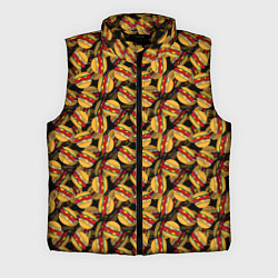 Мужской жилет Бургеры Burgers, цвет: 3D-черный