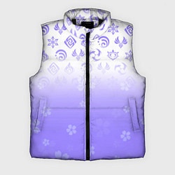 Мужской жилет GENSHIN IMPACT SYMBOL PATTERN SAKURA САКУРА, цвет: 3D-черный