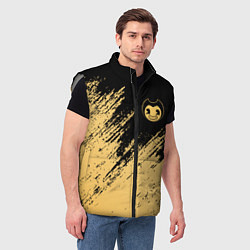 Мужской жилет Bendy and the ink machine - Вектор, цвет: 3D-светло-серый — фото 2