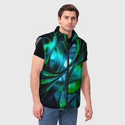 Мужской жилет Изумрудное настроение, цвет: 3D-светло-серый — фото 2