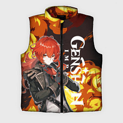 Мужской жилет ДИЛЮК ПИРО ВЗРЫВ DILUC, цвет: 3D-красный