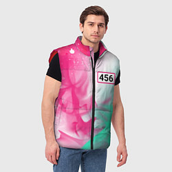 Мужской жилет ИГРА В КАЛЬМАРА - 456 Огонь, цвет: 3D-красный — фото 2