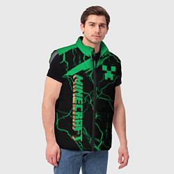 Мужской жилет Minecraft нуб, цвет: 3D-светло-серый — фото 2