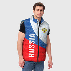 Мужской жилет RUSSIA SPORT STYLE РОССИЯ СПОРТИВНЫЙ СТИЛЬ, цвет: 3D-светло-серый — фото 2