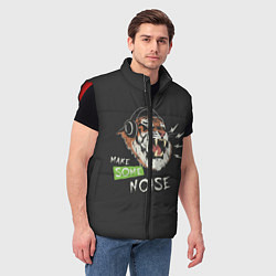 Мужской жилет Сделайте немного шума, цвет: 3D-красный — фото 2