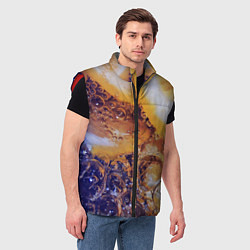 Мужской жилет Макро-Апельсинка, цвет: 3D-красный — фото 2