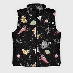 Мужской жилет Космические коты