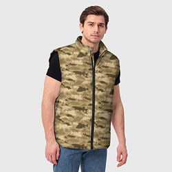 Мужской жилет Рыбы камуфляж, цвет: 3D-черный — фото 2