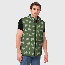 Мужской жилет Камуфляж: берёзка, цвет: 3D-черный — фото 2