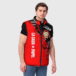 Мужской жилет La Casa de Papel bum bum ciao, цвет: 3D-черный — фото 2