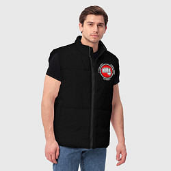 Мужской жилет Cobra Kai красное солнце, цвет: 3D-черный — фото 2