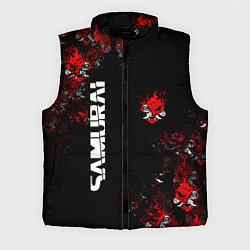 Мужской жилет КИБЕРПАНК 2077 SAMURAI CYBERPUNK 2077, цвет: 3D-черный