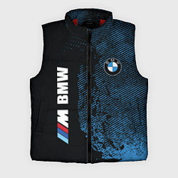 Мужской жилет BMW M Series Синий Гранж, цвет: 3D-красный
