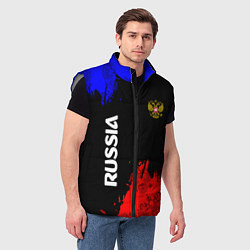 Мужской жилет Russia Патриот, цвет: 3D-светло-серый — фото 2