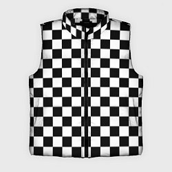 Мужской жилет Chess Squares Cubes, цвет: 3D-черный