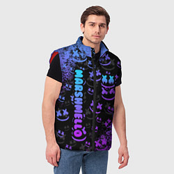 Мужской жилет Marshmello логотип, цвет: 3D-красный — фото 2