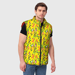 Мужской жилет PUNK - PUNK - PUNK, цвет: 3D-красный — фото 2