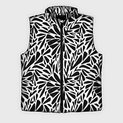 Мужской жилет Черно белый абстрактный узор, цвет: 3D-светло-серый
