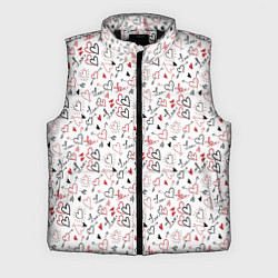 Мужской жилет Valentines Pattern, цвет: 3D-черный