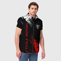 Мужской жилет Tesla - Motors, цвет: 3D-черный — фото 2