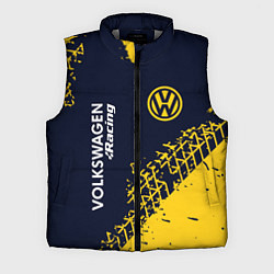 Мужской жилет VOLKSWAGEN RACING - Следы Шин, цвет: 3D-светло-серый