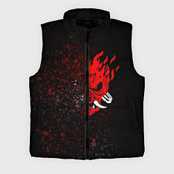 Мужской жилет SAMURAI CYBERPUNK 2077 КИБЕРПАНК 2077 БРЫЗГИ, цвет: 3D-черный