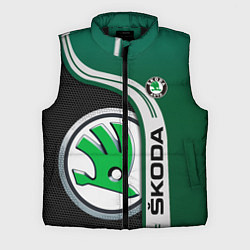 Мужской жилет SKODA AUTO ШКОДА АВТО, цвет: 3D-черный