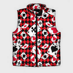 Мужской жилет Карты масти, цвет: 3D-красный