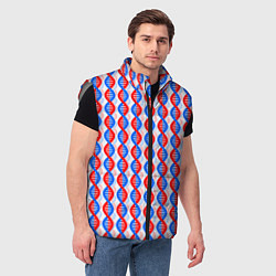 Мужской жилет Спирали ДНК, цвет: 3D-светло-серый — фото 2
