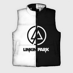 Мужской жилет Linkin Park ЧБ, цвет: 3D-светло-серый