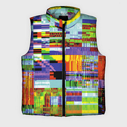 Мужской жилет Vanguard glitch fashion pattern 2022, цвет: 3D-светло-серый