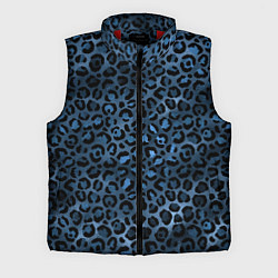 Мужской жилет Синяя леопардовая шкура, цвет: 3D-красный