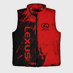 Мужской жилет Lexus Лексус Черно красный, цвет: 3D-светло-серый