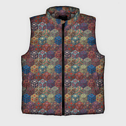 Мужской жилет Разноцветные Кубические Узоры
