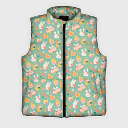 Мужской жилет ПАСХАЛЬНЫЙ КРОЛИК, цвет: 3D-светло-серый
