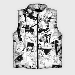 Мужской жилет Синий Экзорцист паттерн, цвет: 3D-светло-серый