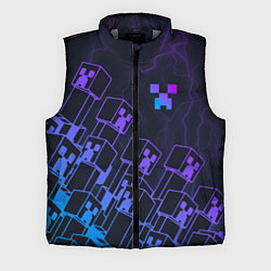 Мужской жилет Minecraft CREEPER NEON, цвет: 3D-светло-серый