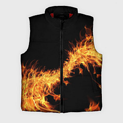 Мужской жилет Огонь Стихия, цвет: 3D-красный