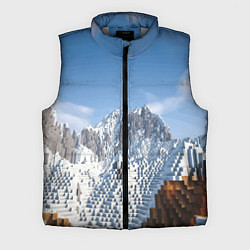 Мужской жилет Minecraft Mountains Video game, цвет: 3D-светло-серый