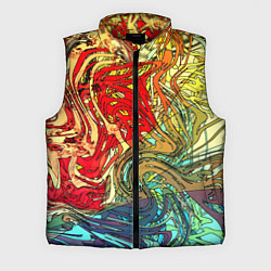 Мужской жилет Хаотичные линии Abstract pattern